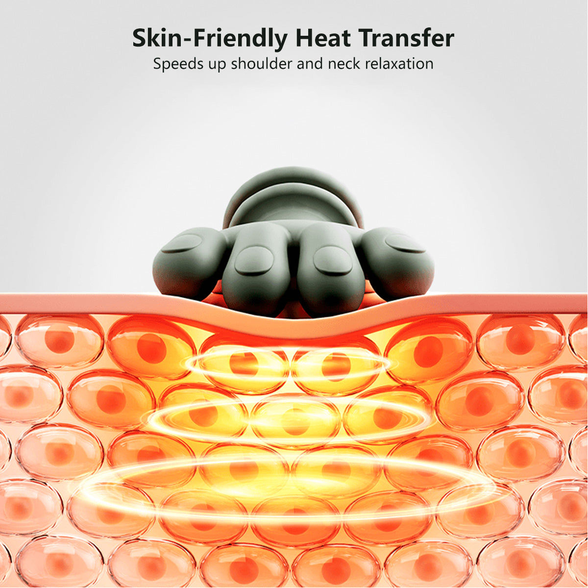 Human-Like Kneading Shoulder & Neck Massager Heat Therapy Wide Massage Coverage