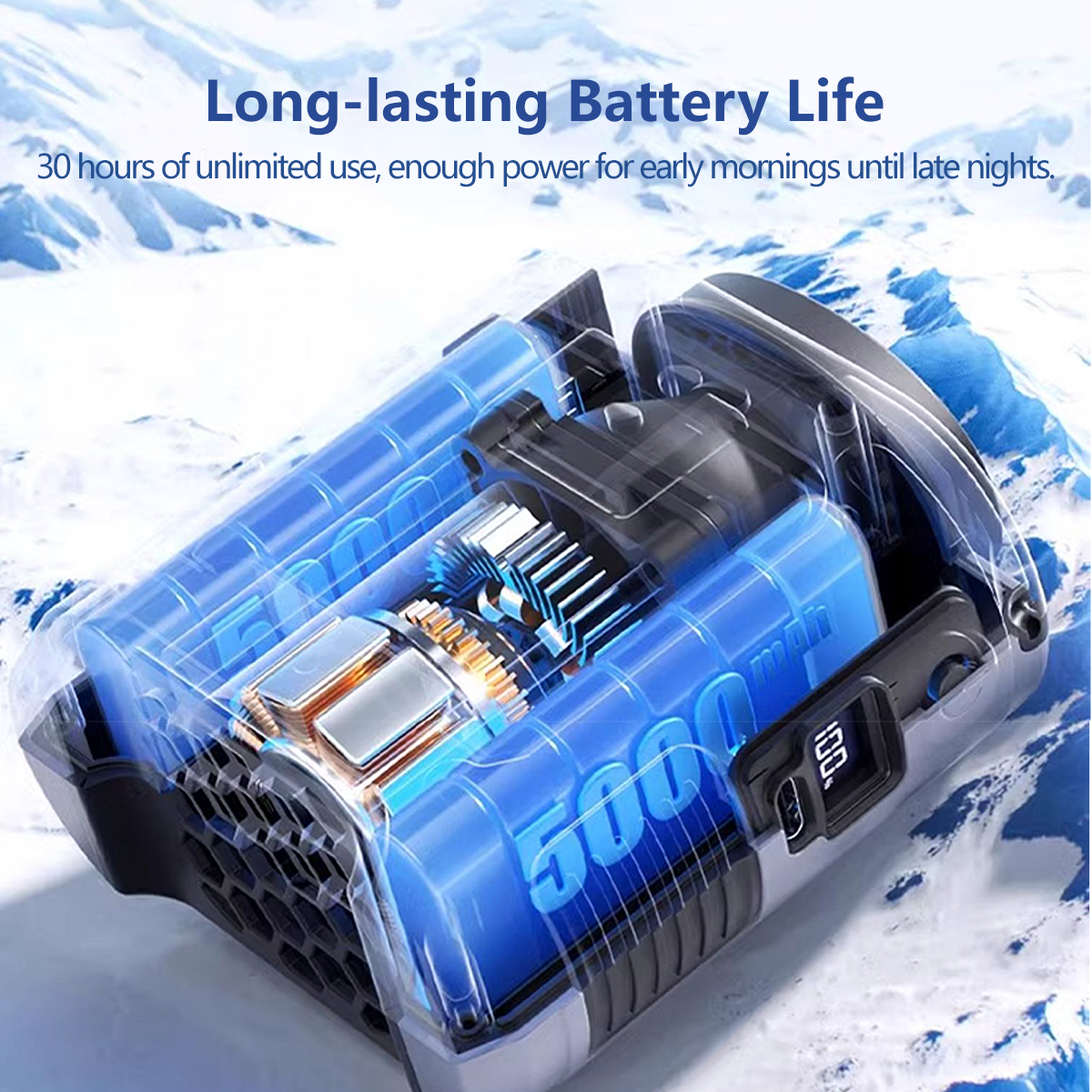 Portable Waist Fan 10000mAh
