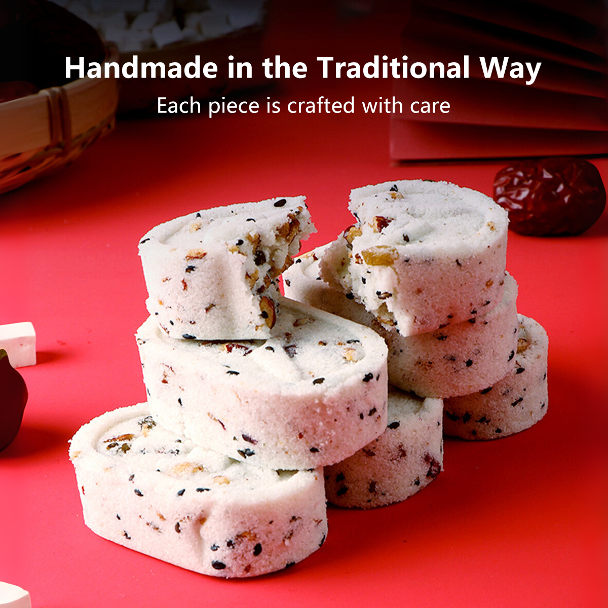 Eight-Treasure Cake Individually Packed Ready to Eat or Brew Handmade No cane sugar added 200g