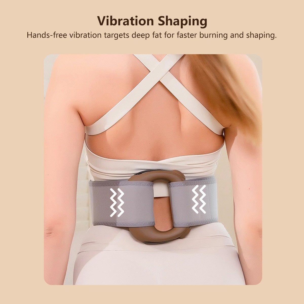 JOMO 2-in-1 Fascia Massage Ring Heat Compress Hands-Free Vibrating Deep Muscle Relaxer
