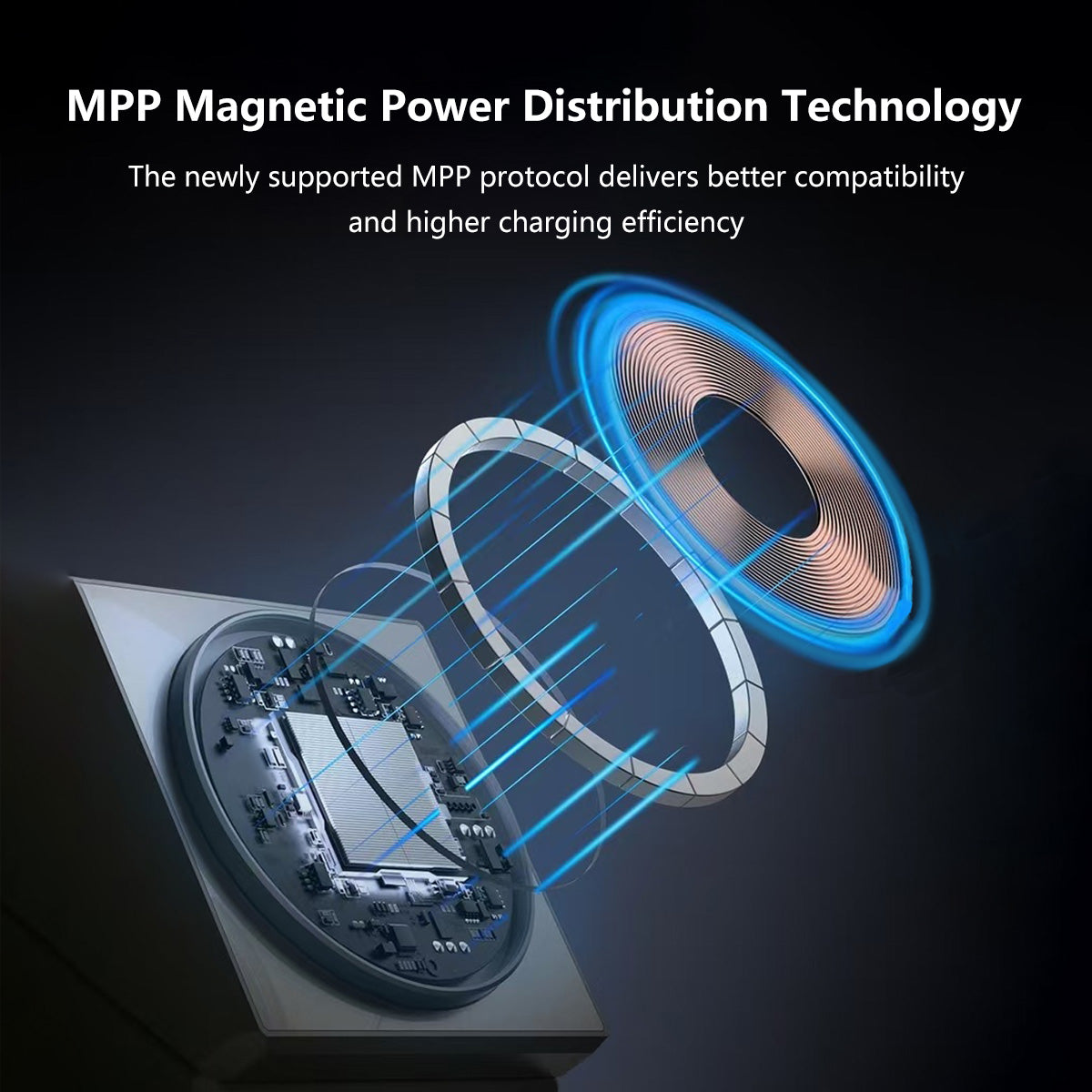 3 in 1 Magnetic Wireless Charger Stand Motorized Rotation Dual Pop-Up Watch Earbuds Magnetic Snap Fast Cooling Charger