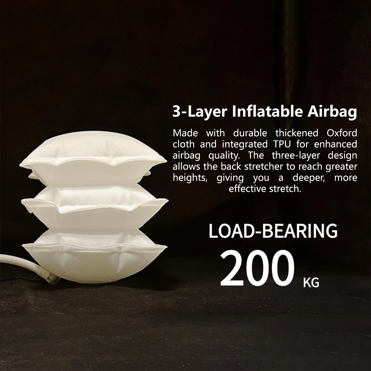 Electric Lumbar Massager Back Pain Warm Hot Compress Waist Cushion lumbar Stretcher