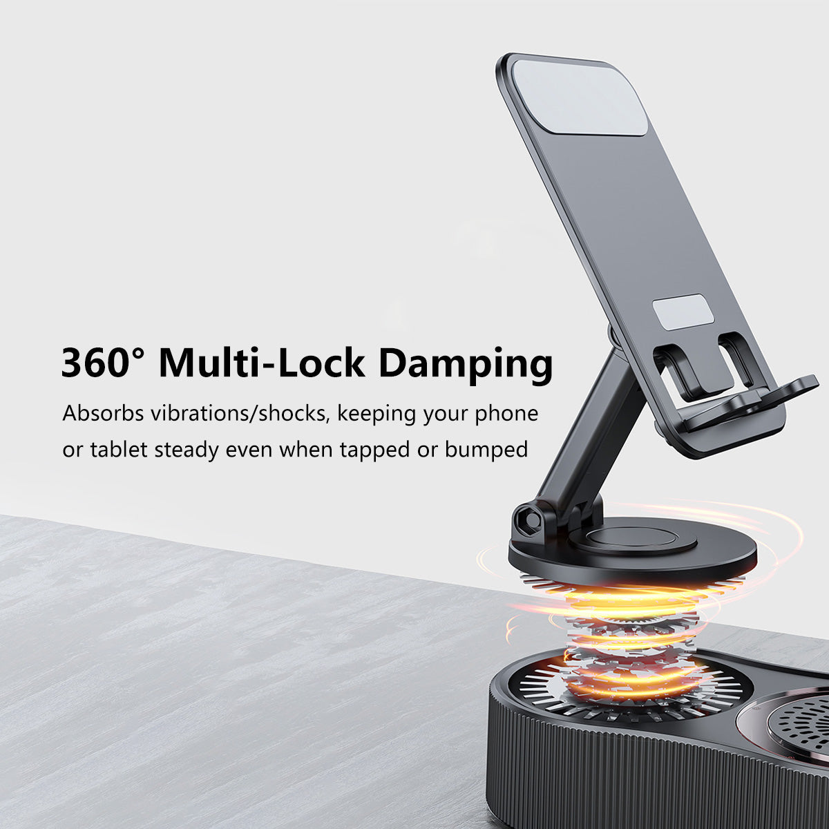 ✨5-in-1 Bluetooth Speaker Stand – 1800mAh Battery RGB Light, 360° Rotate, Foldable & Phone Holder