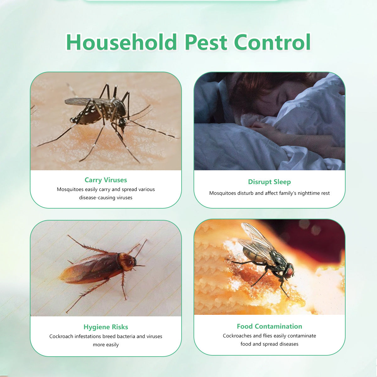 Natural Insect Repellent Gel 90-Day Protection Home, Indoor and Outdoor Safe Plant-Based (150g)