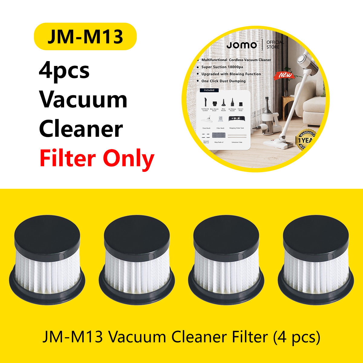 Filters for JOMO Handheld Vacuum