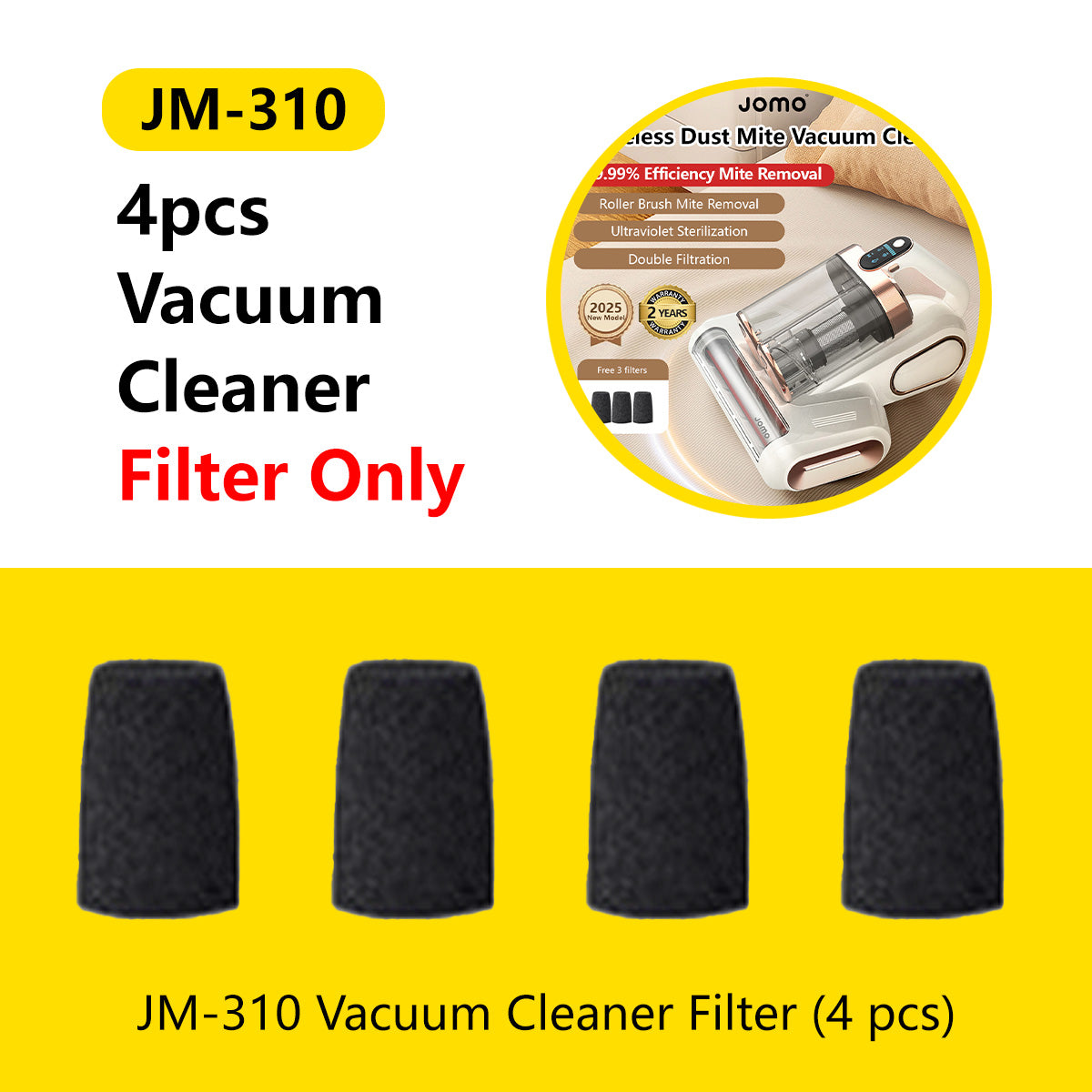 Filters for JOMO Dust Mite Vacuum