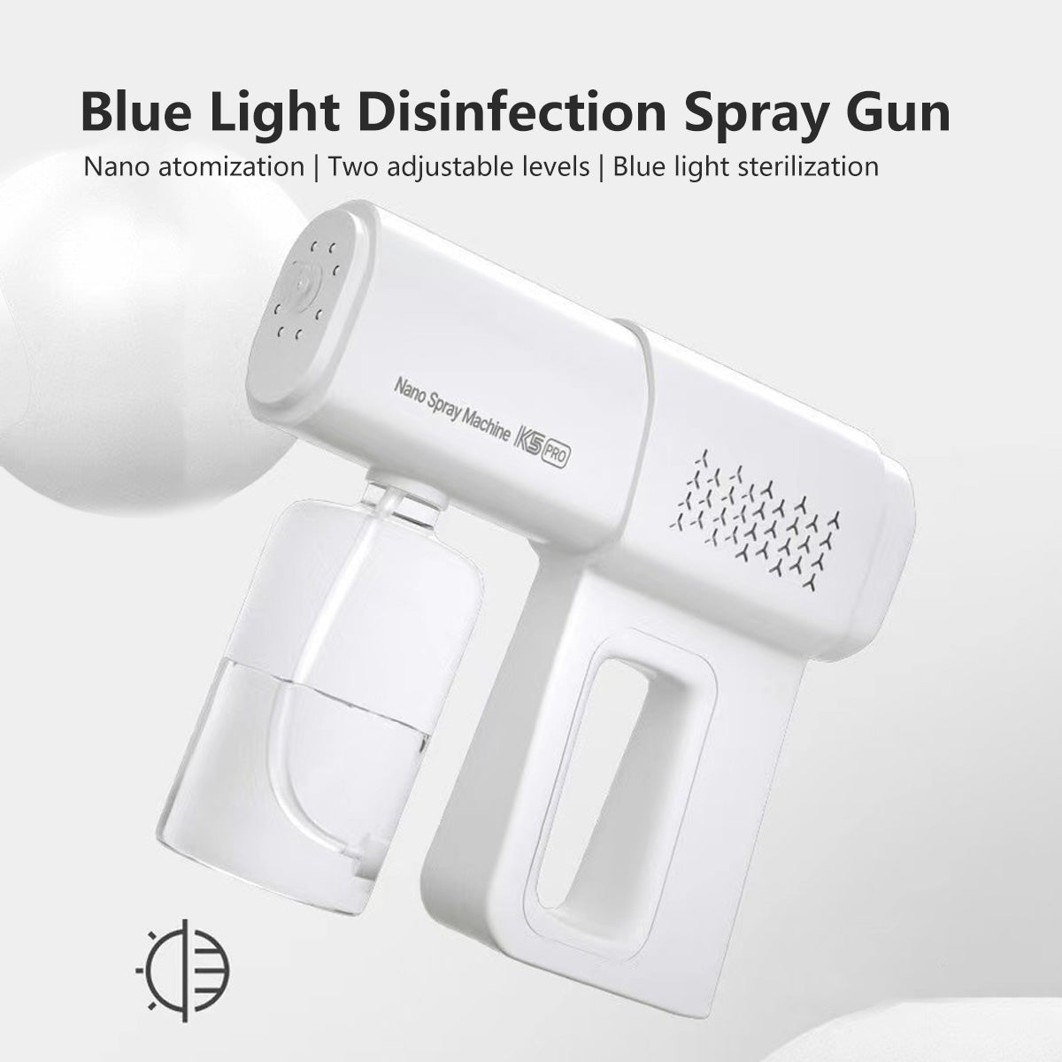 K5 Disinfection Nano Spray Gun Handheld Portable Lightweight Air Purification Humidification USB