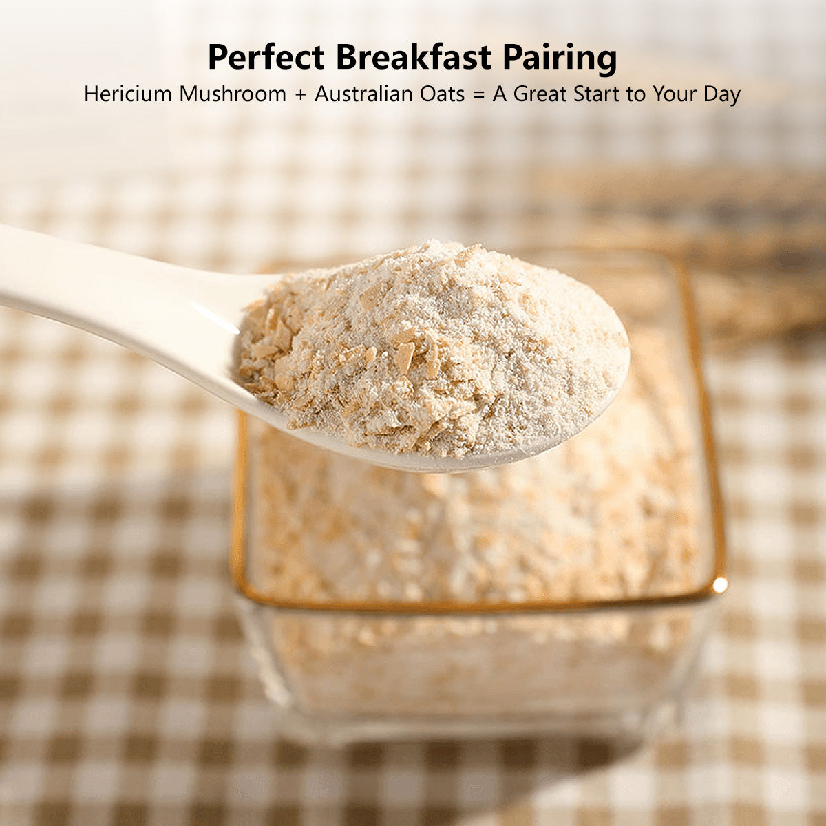 Hericium Mushroom Milk Oatmeal Easy Prepare Breakfast 480g (30g Ć 16 sachets)