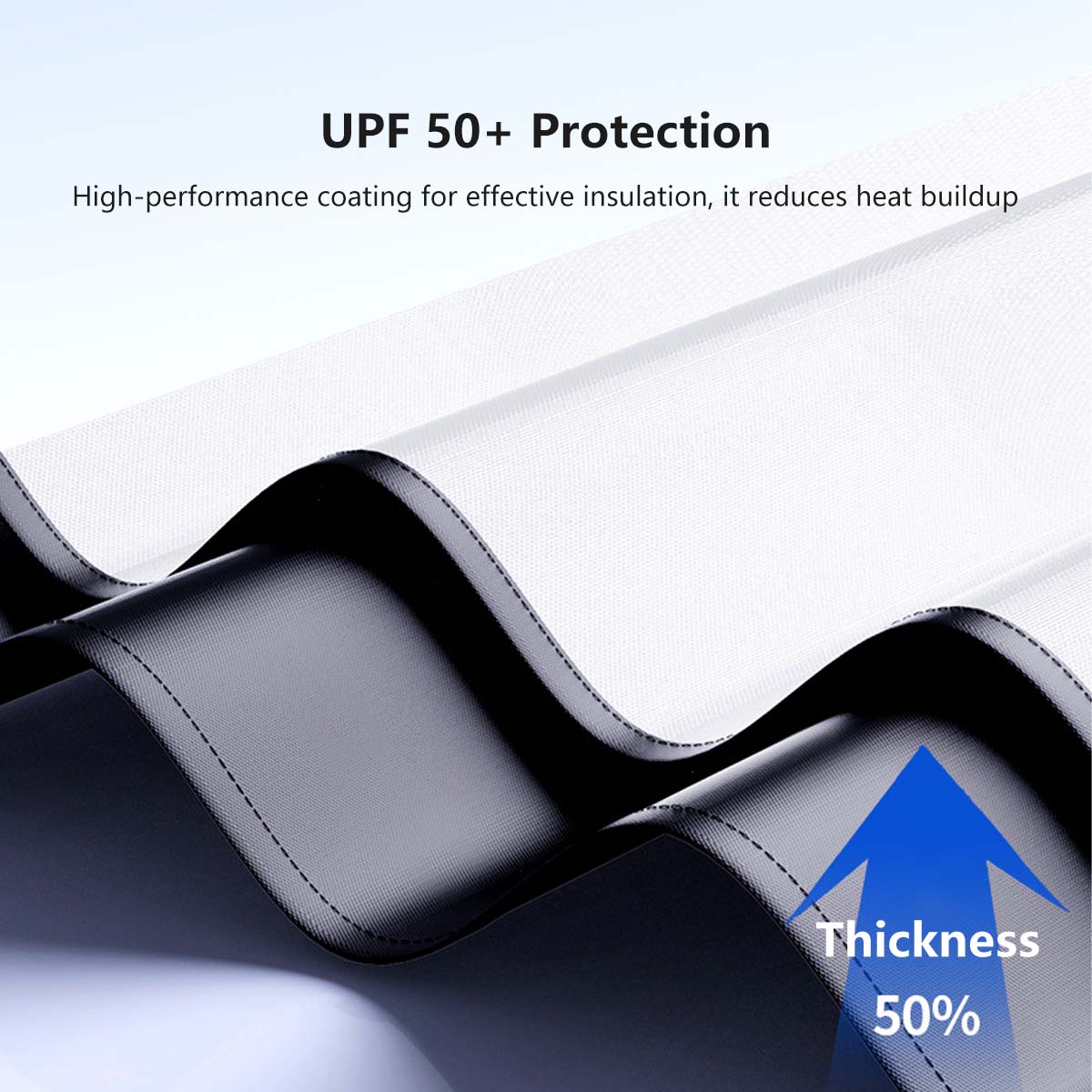 Retractable Car Sunshade Car Visor Built-in hear insulation UPF50+