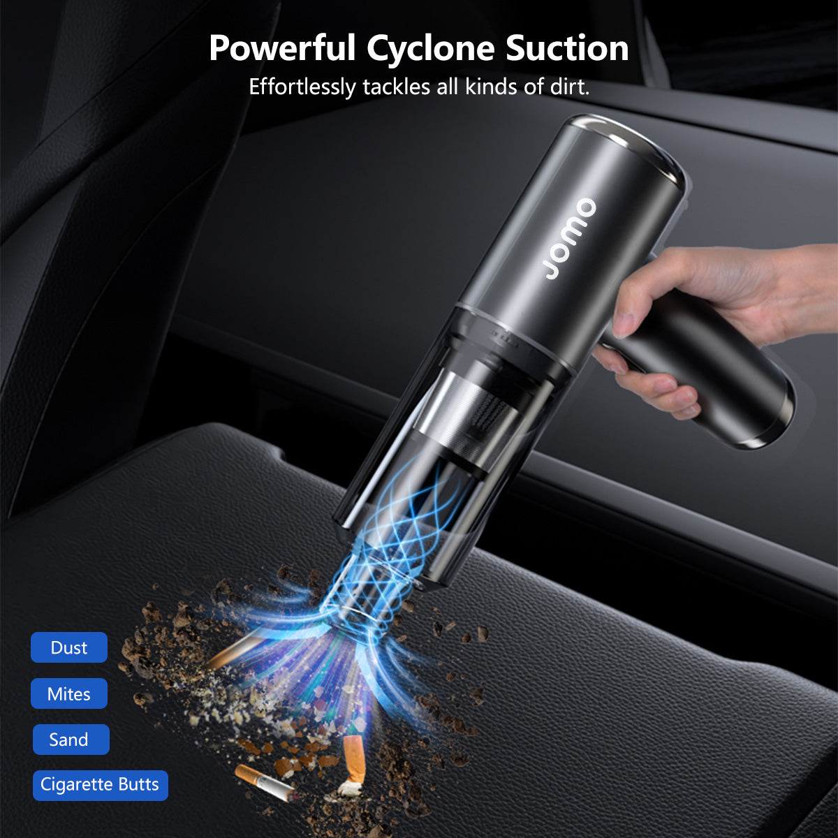JOMO 5-in-1 Cordless Handheld Car Vacuum Cleaner