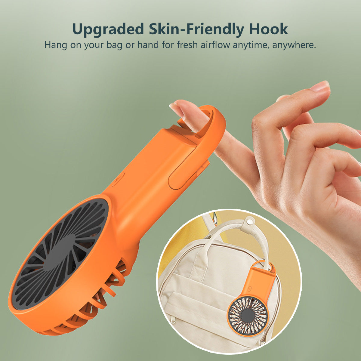 ✅SG Ready Stocks✅ 3-in-1 Powerful Mini Fan Built-in Hook Portable Mini Fan Handheld Fan Desktop Fan Turbo Fan Air Cooler