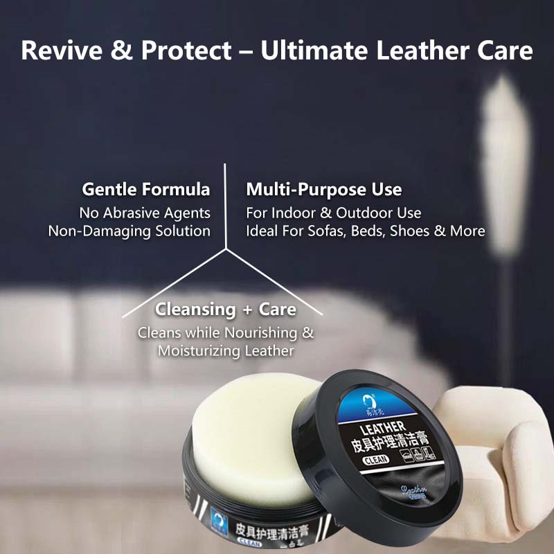 ใBuy 1 Free 1ใLeather Care Cleaning Paste โ Multi-Purpose Leather Cleaner & Conditioner | Shoes, Bags, Sofa, Seats, Belts