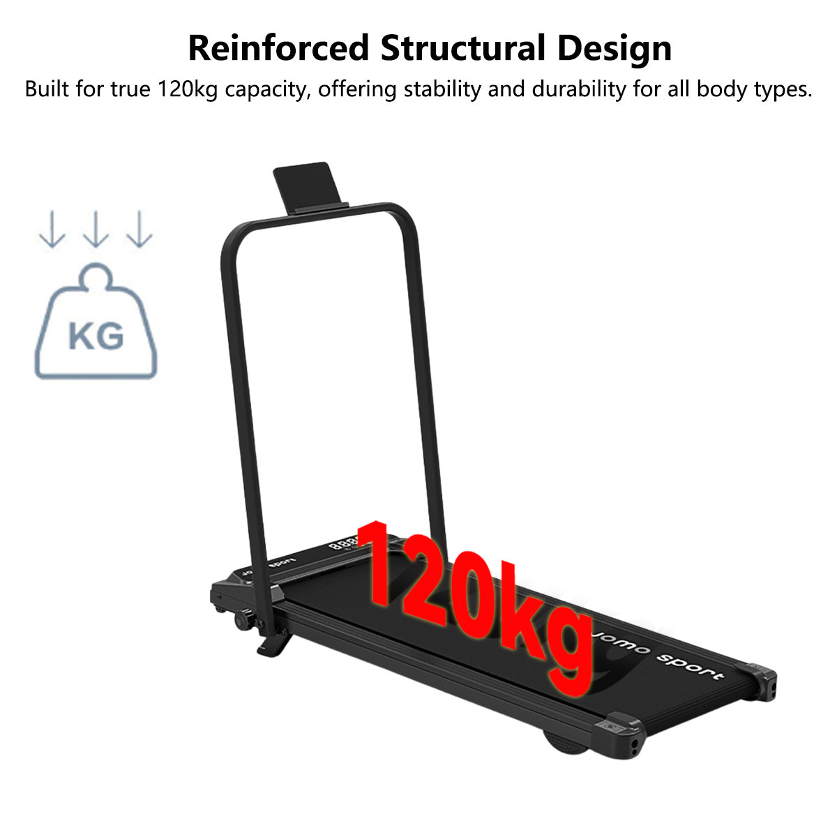 New Treadmill with Slope Design + Upgraded Shock Absorption Low Noise Indoor Treadmill