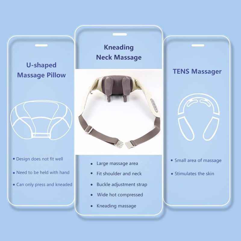 Kneading Neck Massage Imitates Human Kneading Hot Compress Type-C Charging