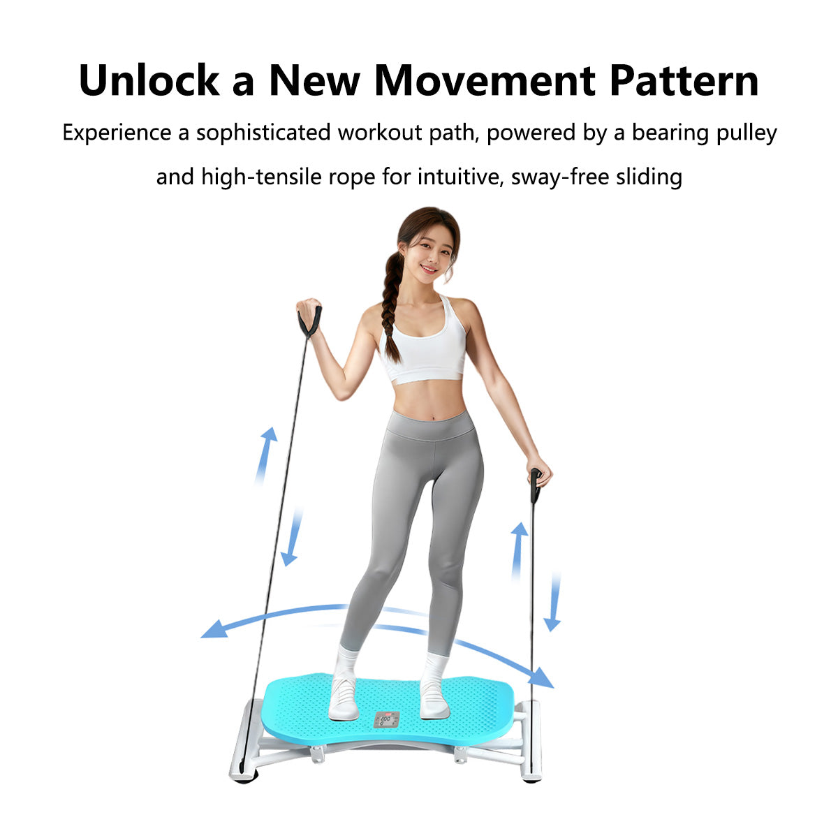 JOMO All-in-One Sliding Ski Machine Full Body Workout Machine for All Levels Silent Training