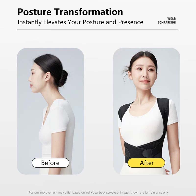 Posture Corrector | Adjustable Back Support Belt for Abdominal Waist Correction, Spine Alignment Waist Trainer