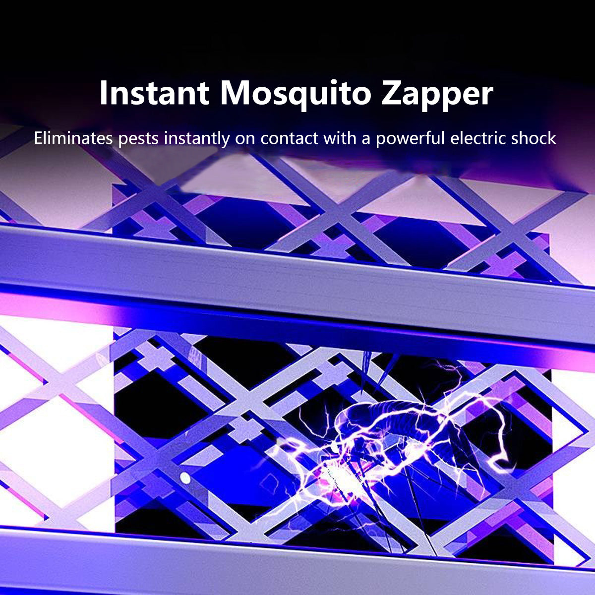2-in-1 Fan and Mosquito Zapper Portable Rechargeable Plug-in 5-Level Cooling 2000V Bug Zapper Type-C Charging