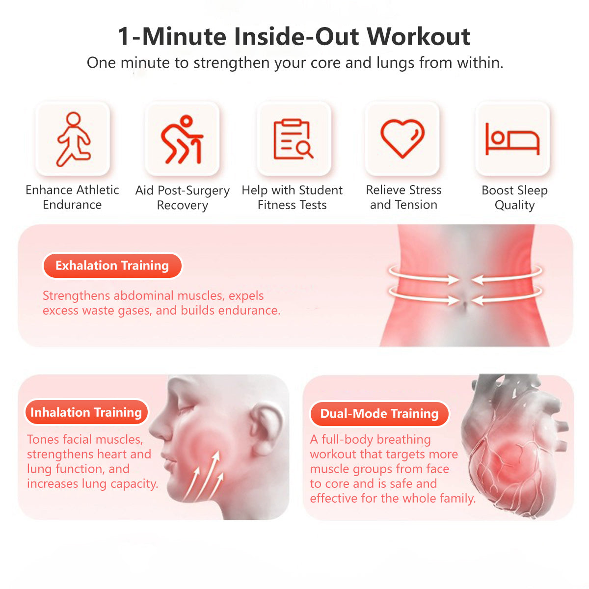 Weighted Breathing Dumbbell Oxygen Training Breathe Fit Unisex