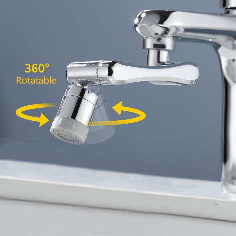 Faucet Arm Aerator Rotatable Triple Rotation Water Purification Filter Universal Threads Copper