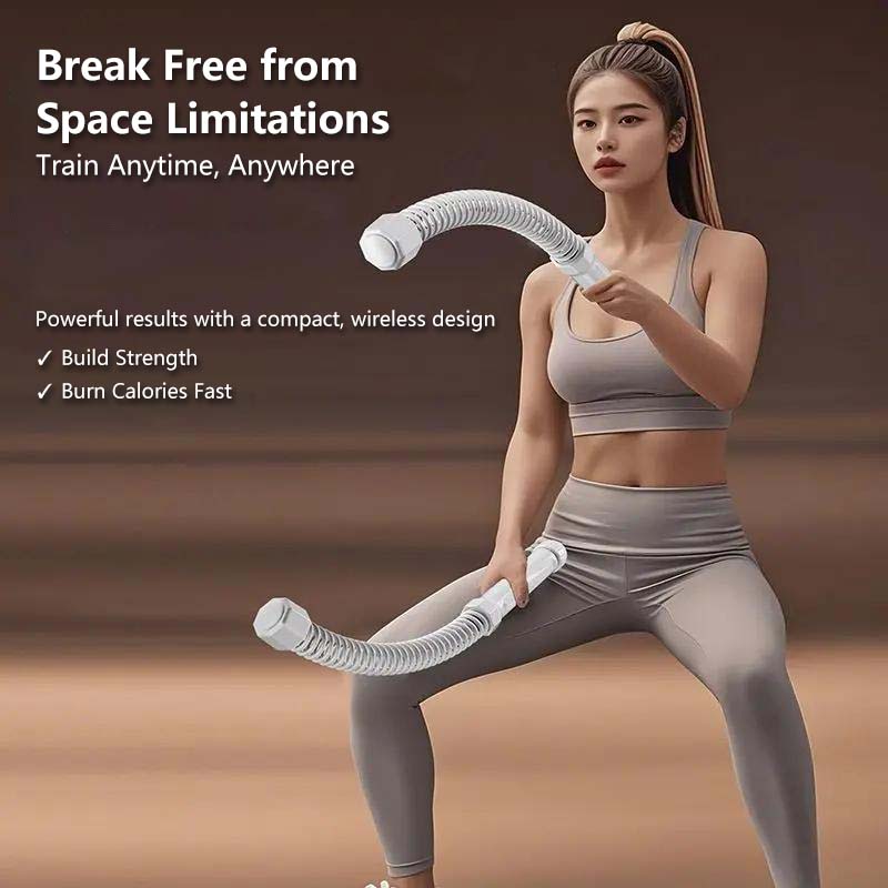Cordless Battle Rope | Home Gym Fitness Equipment | Muscle & Core Training Tool Portable Indoor Exercise Gear