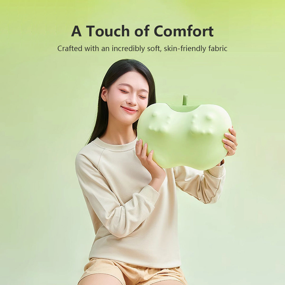 Cordless Heating Massage Pillow Kneading Pillow with Heat For Back Neck Shoulder Home & Car Use