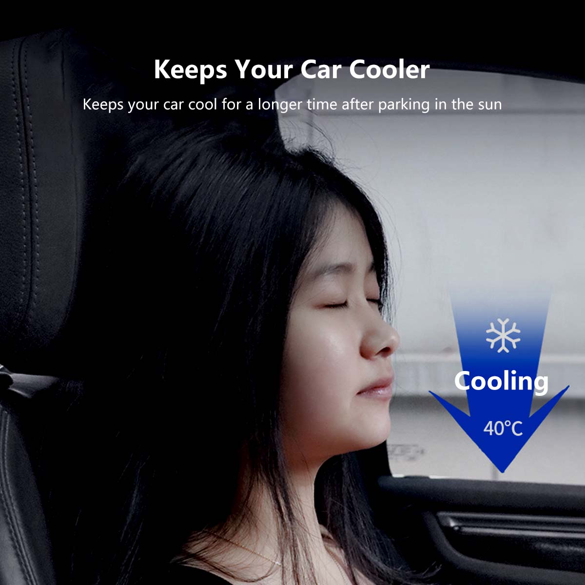 Retractable Car Sunshade Car Visor Built-in hear insulation UPF50+