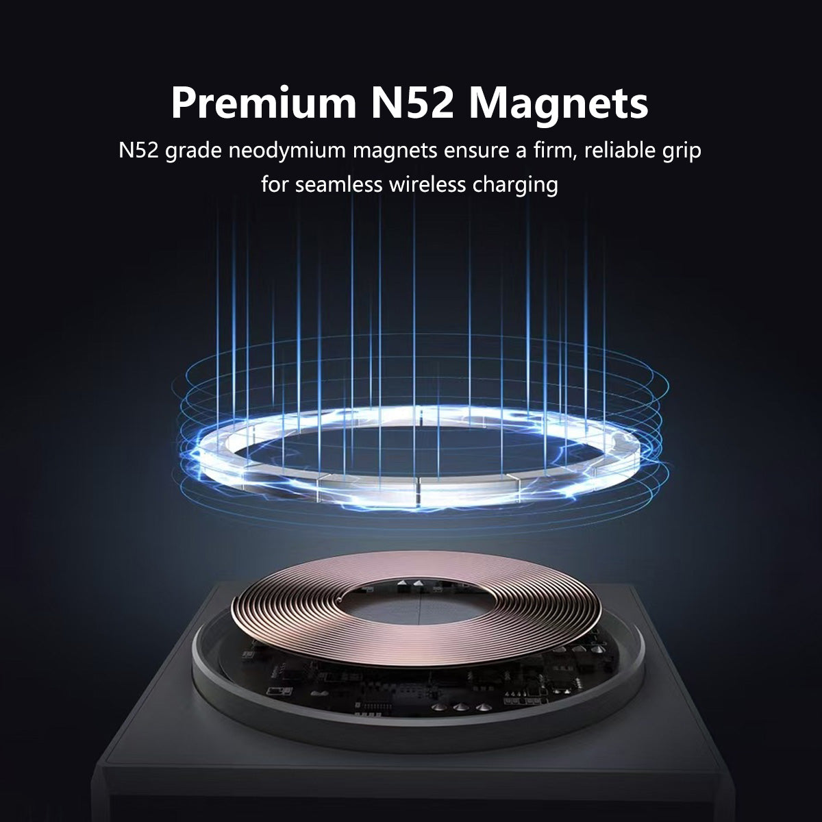3 in 1 Magnetic Wireless Charger Stand Motorized Rotation Dual Pop-Up Watch Earbuds Magnetic Snap Fast Cooling Charger