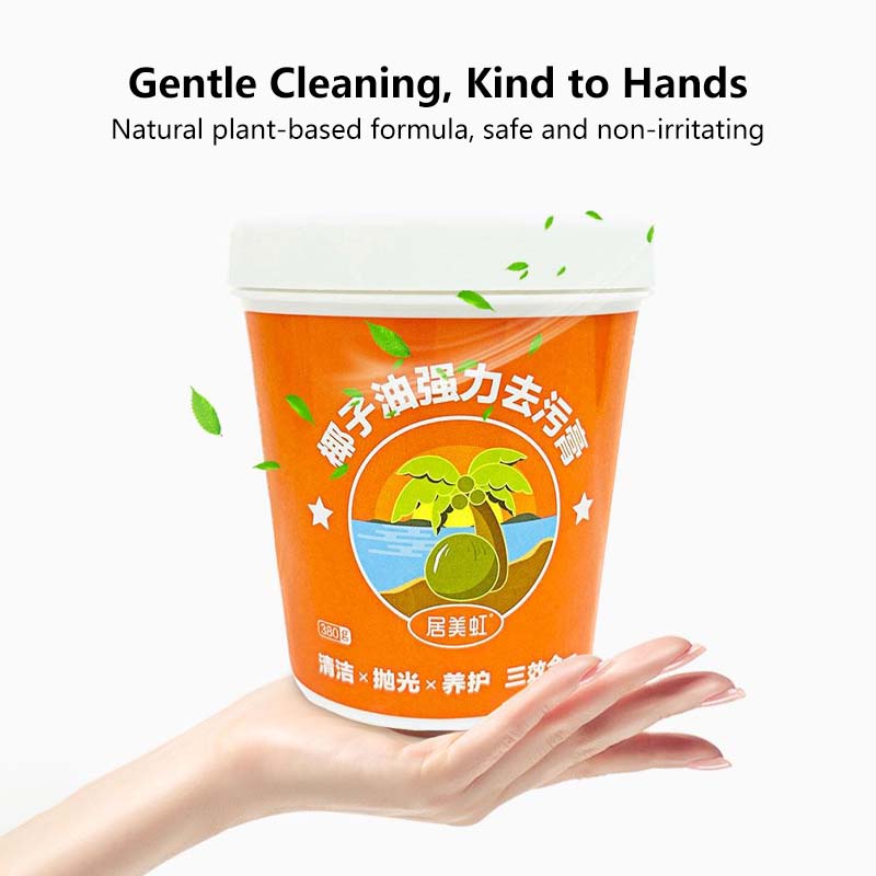 Coconut Oil Cleaning Creamβ Powerful Stain Remover for Grease, Rust & Burnt Stains β Multi-Surface Cleaner for Kitchen