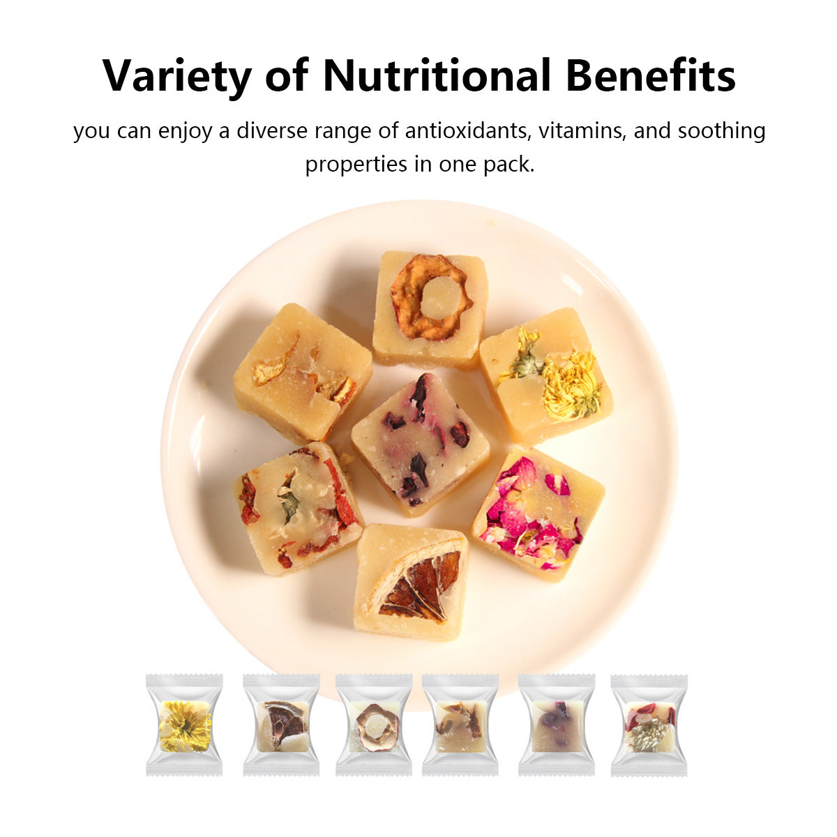 Honey Rock Sugar Cube Fruits Flower Tea (500g/pack)