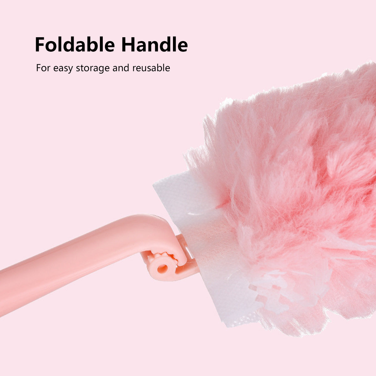 Dual-Purpose Duster with Detachable Handles Dry and Wet Use Flexible Handle Extandable Handle