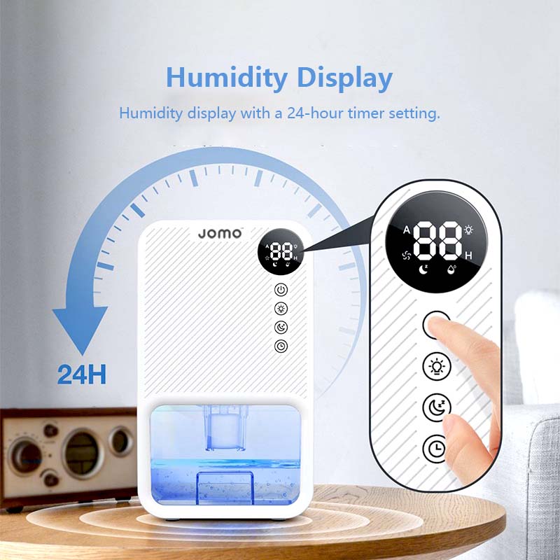 Portable Dehumidifier with LCD Display Touch Function Colour Full Night Light Sleep Mode Timer