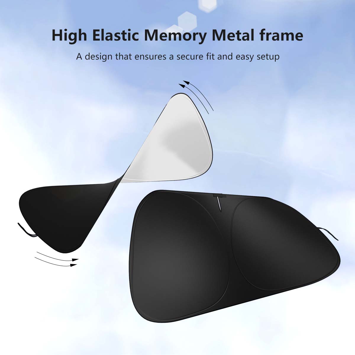 Retractable Car Sunshade Car Visor Built-in hear insulation UPF50+