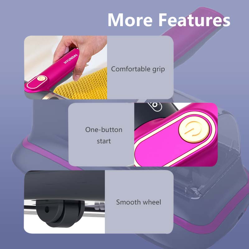 Cordless Dust Mite Vacuum Strong Suction 8000 Beats per Minute 10000pa Suction Power