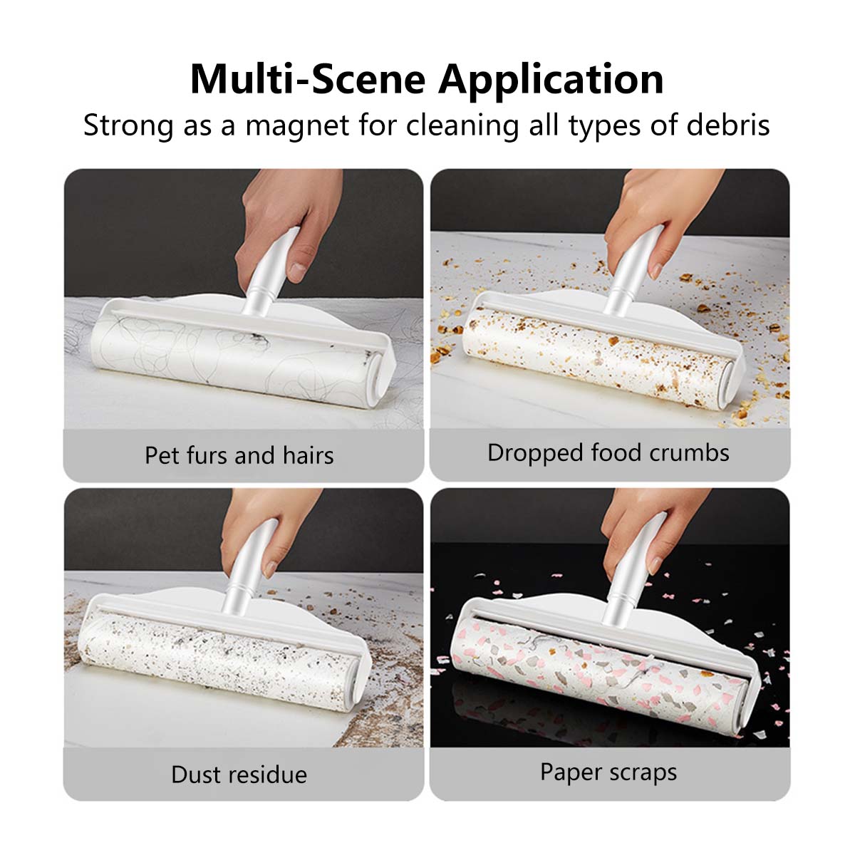 Sticky Lint Roller 24cm Wide Roller Powerful Adhesive Fiber-Friendly Design Budget-Friendly