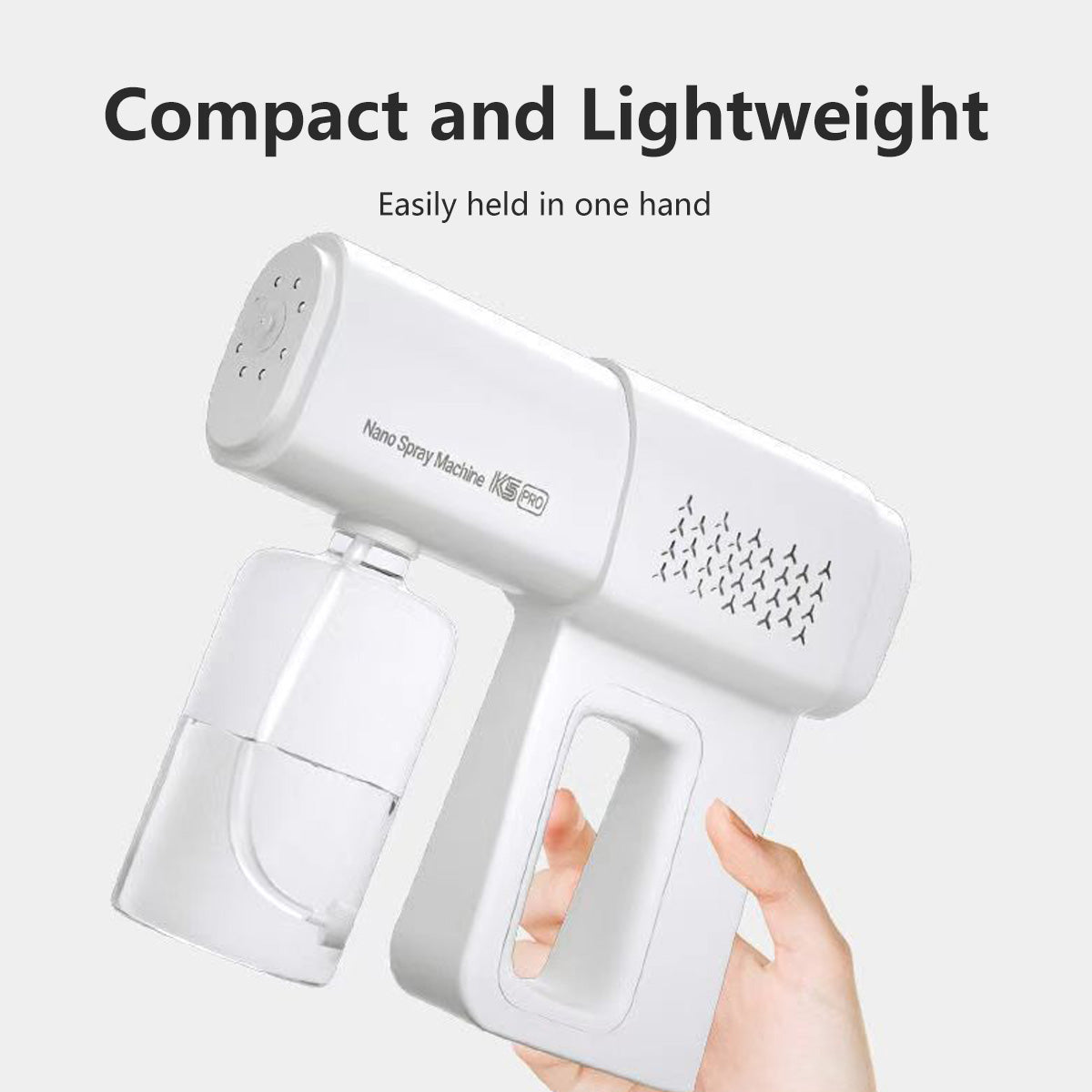 K5 Disinfection Nano Spray Gun Handheld Portable Lightweight Air Purification Humidification USB