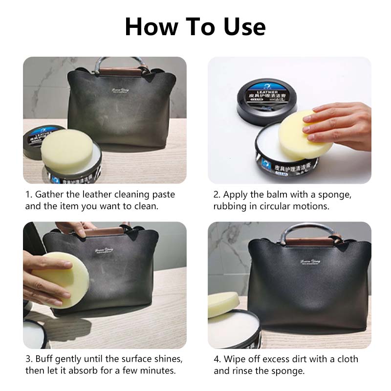 ใBuy 1 Free 1ใLeather Care Cleaning Paste โ Multi-Purpose Leather Cleaner & Conditioner | Shoes, Bags, Sofa, Seats, Belts