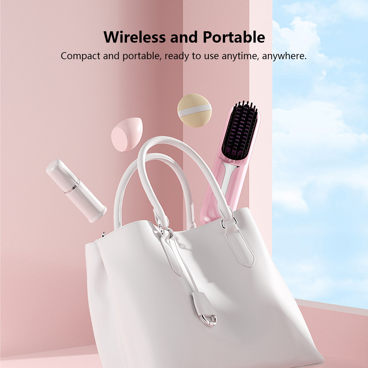 JOMO New Wireless Portable Hair Straightener