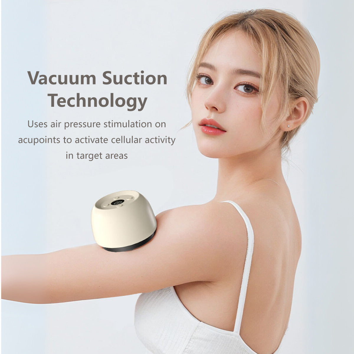 Portable Electric Guasha Massage 8 Level Gear Adjustment Type-c Charging Lightweight Hot Compress Massager