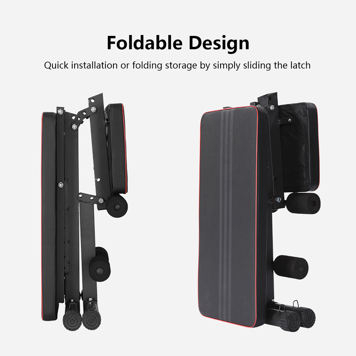 Foldable Dumbbell Bench Adjustable Strength Training Full Body Workout Incline Gym Abs Training