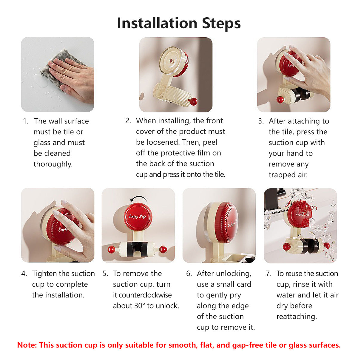 【Buy 1 Get 1 FREE】Suction Mount Shower Head Holder