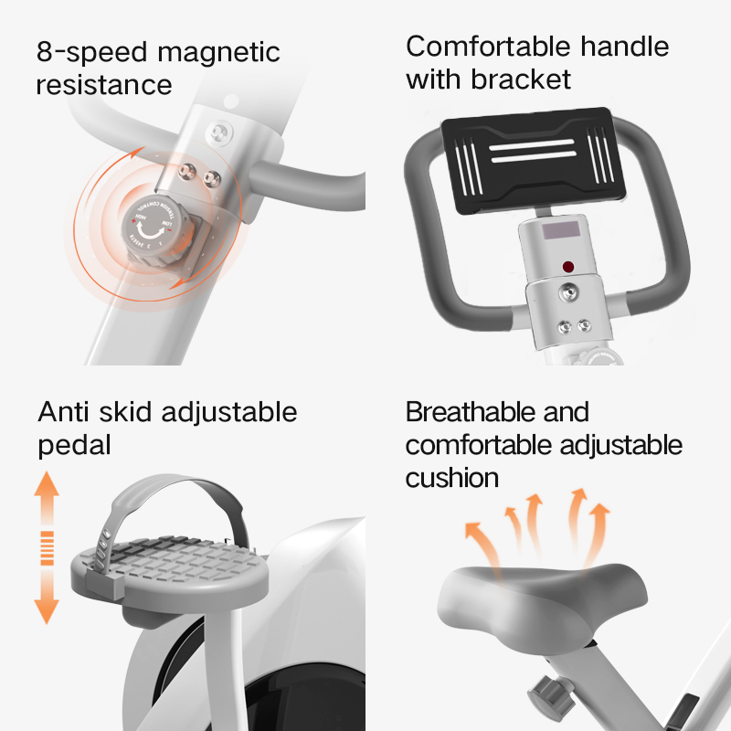 JOMO Foldable Spin Bike β Compact, Portable, Silent, and Adjustable for Home Workout