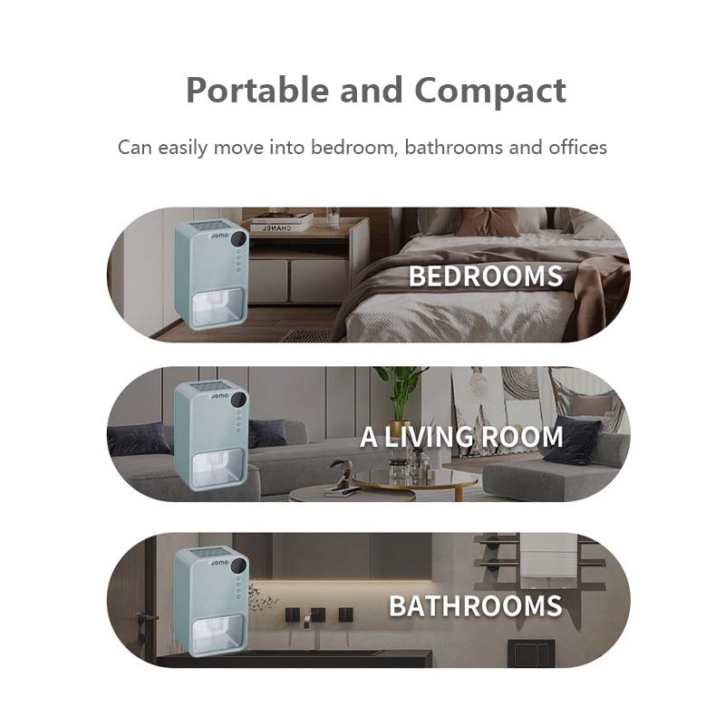 Portable Dehumidifier with LCD Display Touch Function Colour Full Night Light Sleep Mode Timer