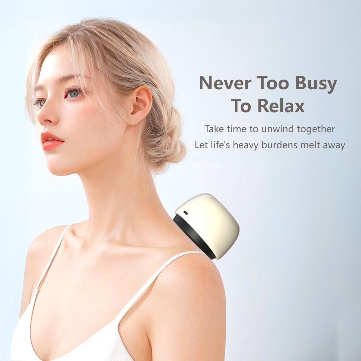 Portable Electric Guasha Massage 8 Level Gear Adjustment Type-c Charging Lightweight Hot Compress Massager