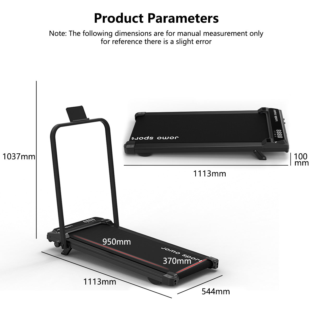 New Treadmill with Slope Design + Upgraded Shock Absorption Low Noise Indoor Treadmill