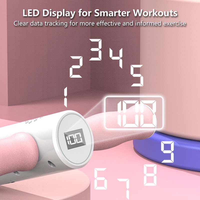 Multi-Function Pedal Puller | Smart Counter, LED Display, Voice Feedback | Home Workout Equipment