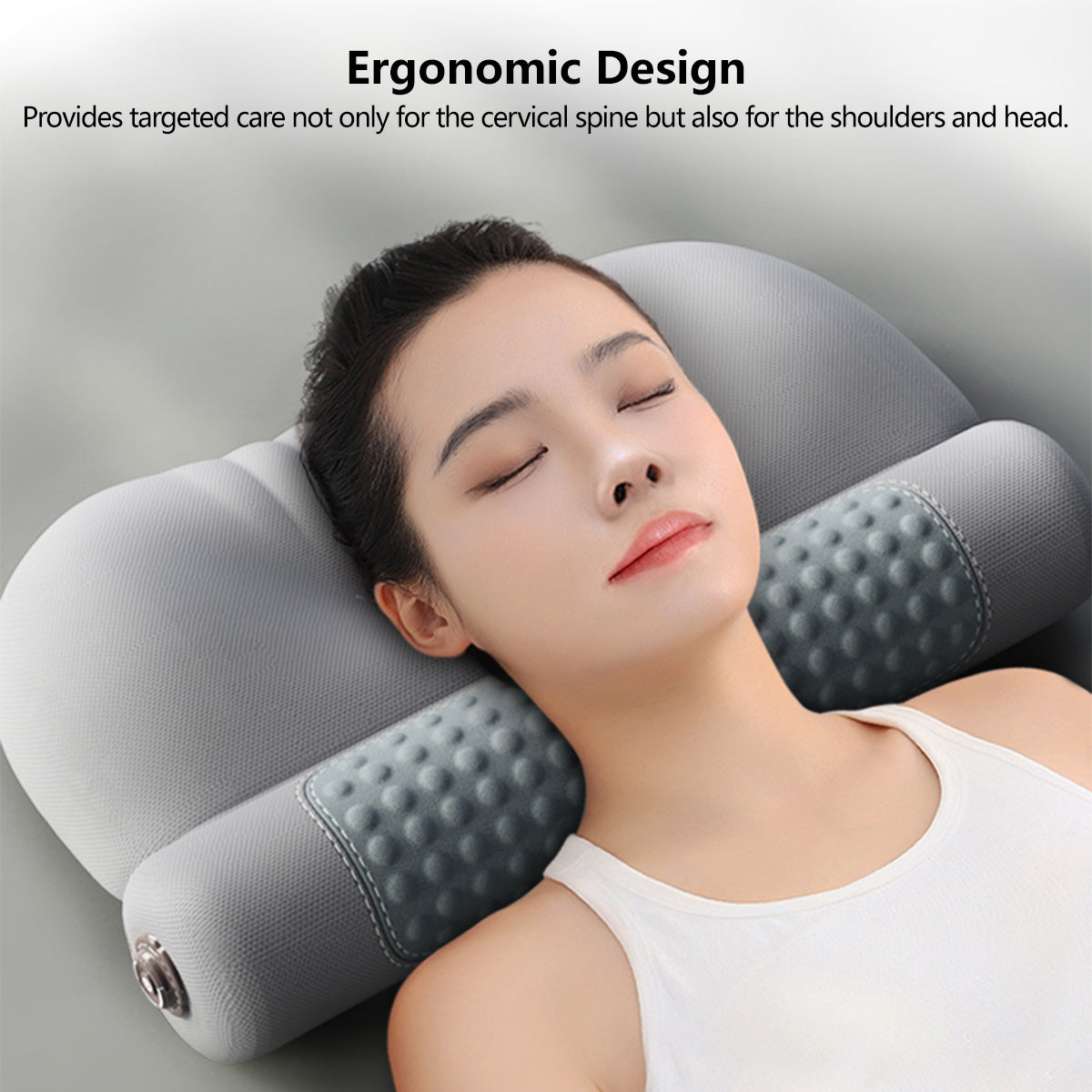Mugwort Heating Cervical Pillow Memory Foam Ergonomic Design 3-Level Heating USB Plugin Pillow