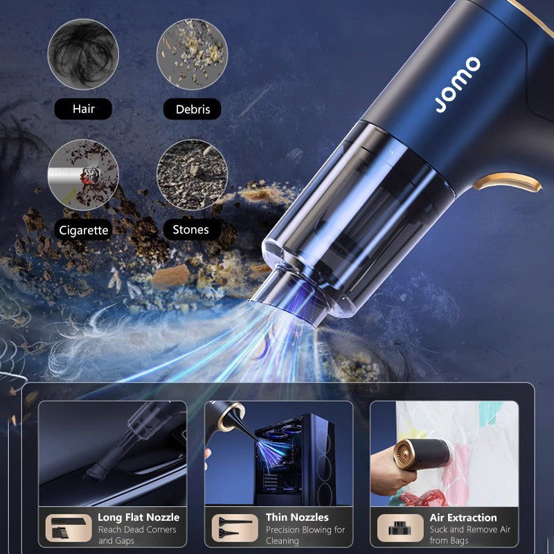 16000Pa JOMO Premium Handheld Wireless Car Home Vacuum Cleaner Powerful Suction Multifunctional Mini Vacuum