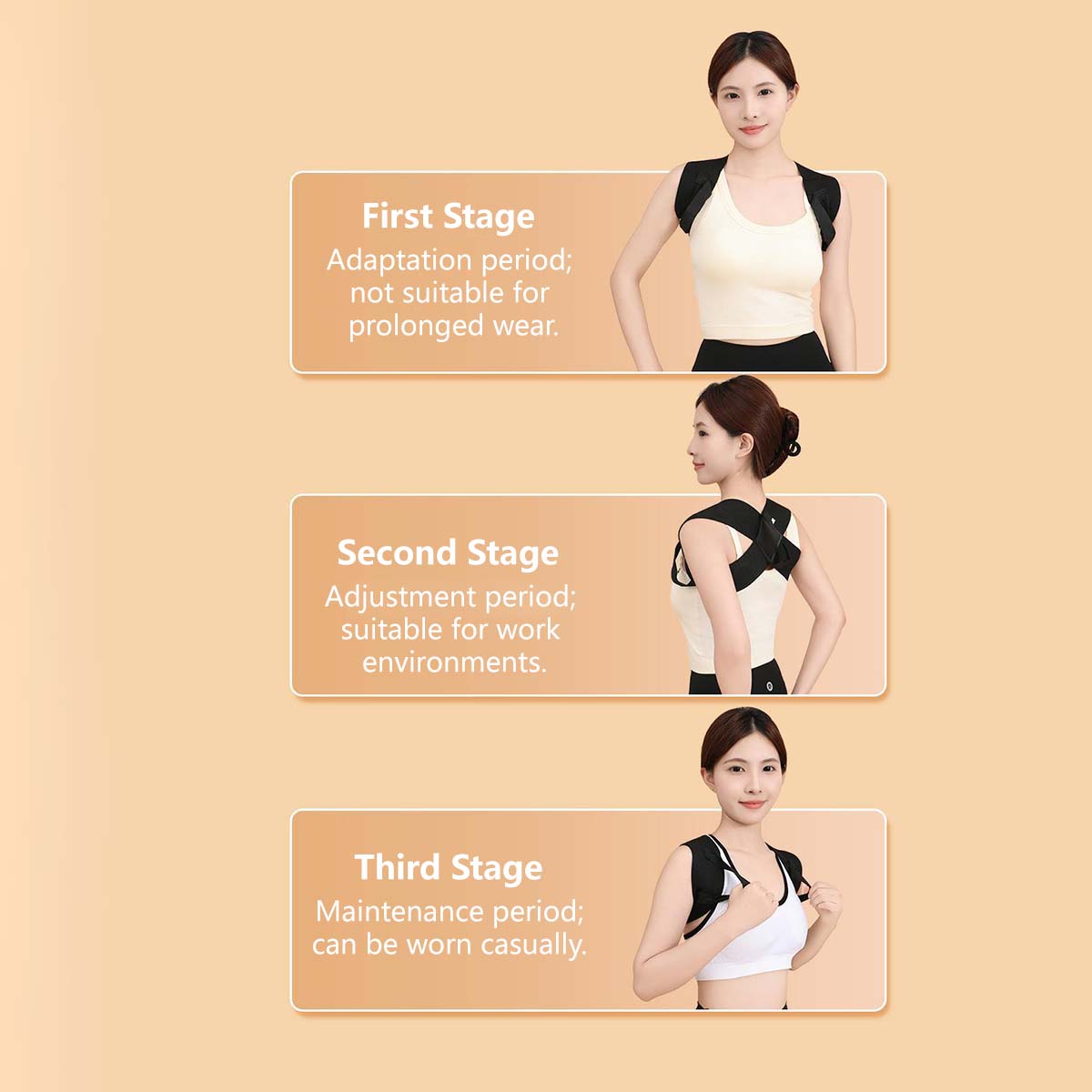 Posture Corrector | Adjustable Back Support Belt for Abdominal Waist Correction, Spine Alignment Waist Trainer