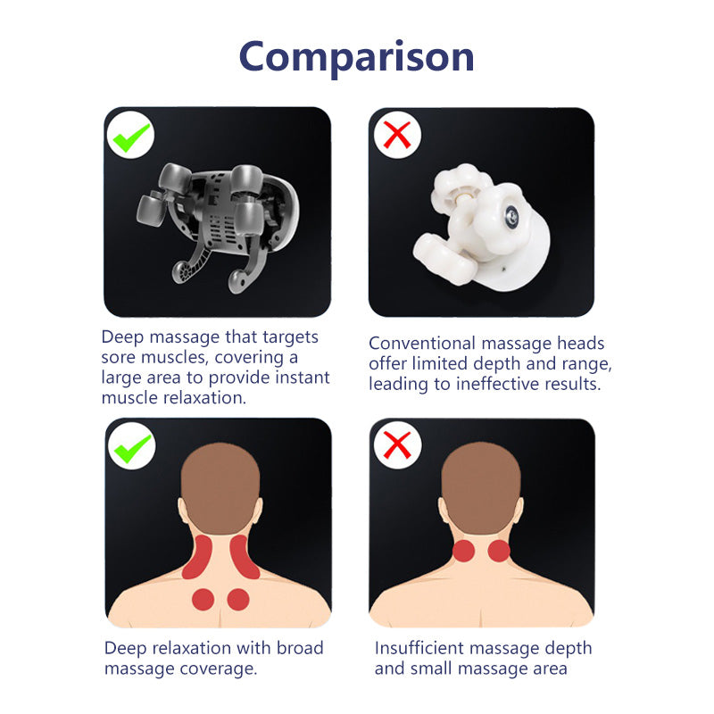 Kneading Neck Massage Imitates Human Kneading Hot Compress Type-C Charging