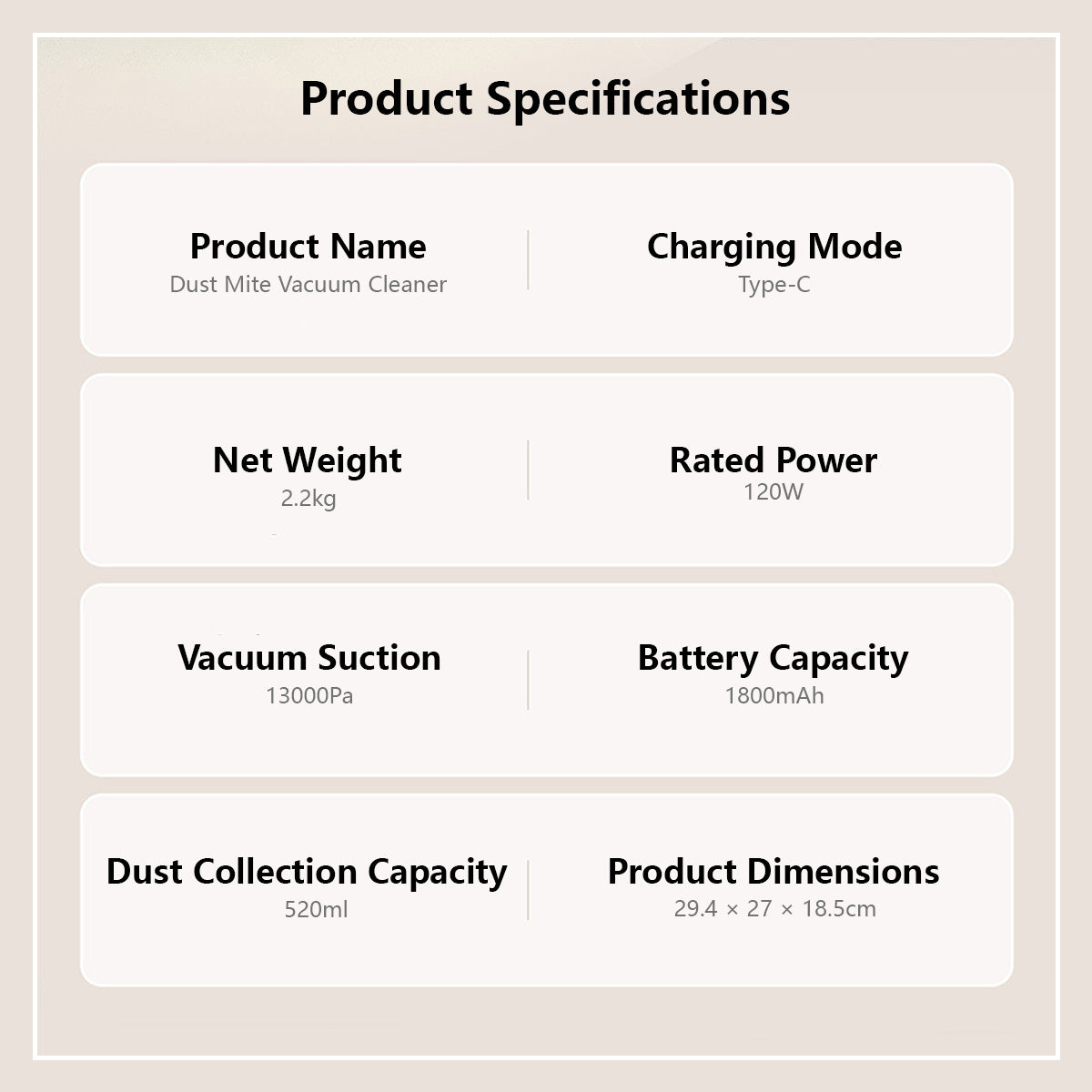 JOMO 13000Pa Powerful Suction Wireless Double Cups Dust Mite Vacuum Cleaner Sterilization Disinfection UV Mite Removal Vacuum